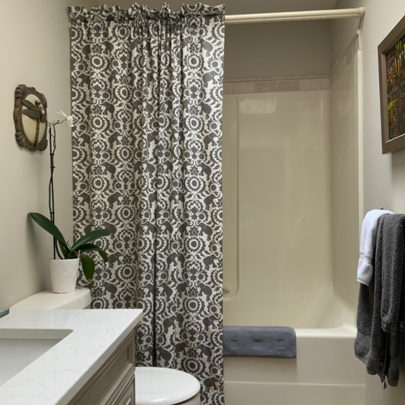 Elephant Folk Art Upholstery/Curtain Fabric.  SOLD - Picture 5 of 6